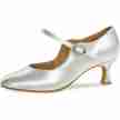 Diamant 050-106-092 ballroomschoenen dichte neus wit satijn 
