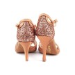 Portdance PD507 Latin Dansschoenen Glitter Brons Satijn verschillende hakhoogtes Portdance PD507 Latin Dansschoenen Glitter Brons Satijn verschillende hakhoogtes