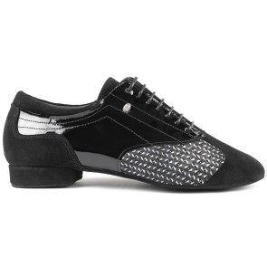 Portdance PD033 Heren Dansschoenen met zwart-wit patroon