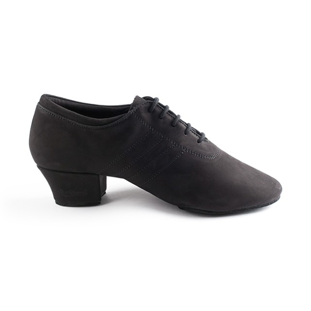 Portdance PD008 Zwart Nubuck Latin Dansschoenen voor Heren