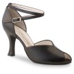 Werner Kern Asta dames dansschoenen met Peeptoe en Kruis enkelbandje met 8 cm hak zwart leer Werner Kern Asta dames dansschoenen met Peeptoe en Kruis enkelbandje met 8 cm hak zwart leer
