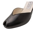 Werner Kern Asta zwart leer peeptoe dansschoenen dames met v-vormige neus Werner Kern Asta zwart leer peeptoe dansschoenen dames met v-vormige neus
