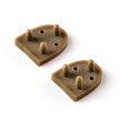 Anna Kern Heels Vervangende Hakjes voor dames dansschoenen 3,4 cm hak bruin Anna Kern Heels Vervangende Hakjes voor dames dansschoenen 3,4 cm hak bruin