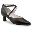Werner Kern Shirley pump model dansschoenen voor dames met Kruisbandje van zwart leer Werner Kern Shirley pump model dansschoenen voor dames met Kruisbandje van zwart leer