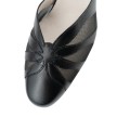 Werner Kern Linda dames dansschoenen met puntige neus van zwart leer met gaas Werner Kern Linda dames dansschoenen met puntige neus van zwart leer met gaas
