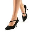 Werner Kern Sarah dames dansschoenen van suede zwart dicht model klassieke pumps voor ballroom Werner Kern Sarah dames dansschoenen van suede zwart dicht model klassieke pumps voor ballroom