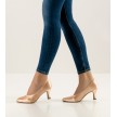 Werner Kern Laura dames dansschoenen voor ballroom zalmroze satijn flesh kleur stijldansen Werner Kern Laura dames dansschoenen voor ballroom zalmroze satijn flesh kleur stijldansen